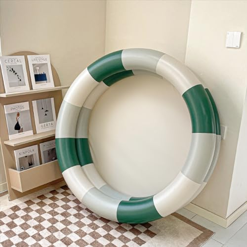 LWuuywa Piscine gonflable en PVC - Jolie piscine portable et durable - Pour l'extérieur, la maison, le balcon, les fêtes aquatiques d'été
