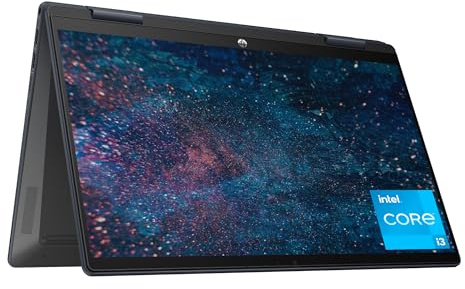 HP Pavilion x360 14 inch Laptop, FHD Touchscreen, 13th Generation Intel Core i3-1315U, 8 GB RAM, 256 GB SSD, Intel UHD Graphics, Windows 11 Home, 14-ek1010nr (2024)