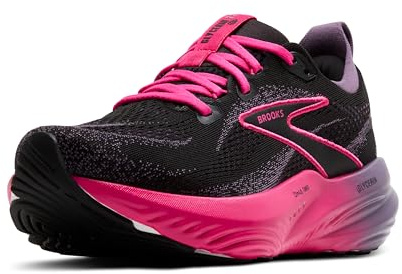 Brooks Glycerin 22 - Scarpe da Corsa Neutre da Donna, Nero/Montana/Fucsia, 36.5 EU