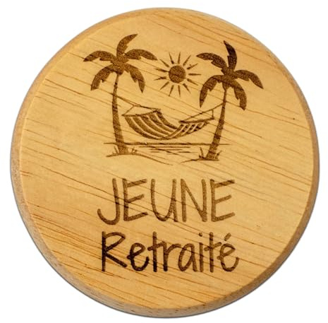 ERNESTINE - Cadeau retraite décapsuleur magnétique - idée cadeau retraité départ - cadeaux collègue Noël anniversaire fête unique et original - accessoire cuisine gravé pour homme