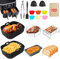 Ninja Heißluftfritteuse Zubehör - 21Pcs Airfryer Zubehör für Ninja SL400EU AF400EU AF300EU AF500EU Und anderen 7.6-10.4L COSORI/Cookwise/Tower Dual Zone Air Fryer