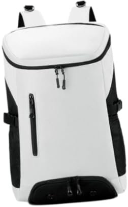 rockible Damen Badmintontasche, Schlägerrucksack, Zubehör, Tagesrucksack, Sporttasche, Tennisrucksack für Softball, Workout, Pickleball, Weiß