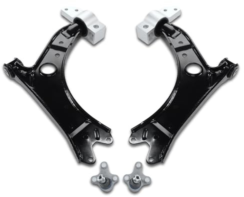 SUSMONSTER 2 × Querlenker Satz Unten Vorderachse inkl. Traggelenk Vorne Kompatibel mit Audi A3 8P Seat Altea Leon Skoda Octavia II Superb II VW Volkswagen EOS Golf Plus Golf Jetta III Scirocco Touran