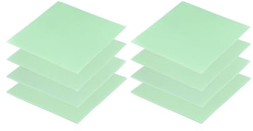 PATIKIL 8 Pack Pads Thermiques 100x100mm 0.5mm+1mm+1.5mm+2mm Green | Pads Thermiques En Silicone Pour froid Pour CPU GPU IC PCIe M.2 2280 SSD NVMe Heatsink