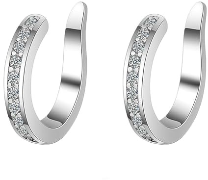 Clips para las orejas para corrector de orejas, clip corrector de orejas ajustable sin perforación, brazalete de cartílago ajustable para posicionamiento de orejas, clips para las orejas elegantes y