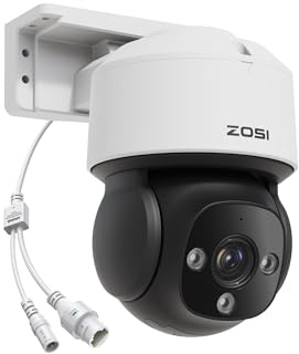 ZOSI C290 4K Caméra IP PoE Add-on 8MP Intérieur/Extérieur, Détection Intelligente Personne/Visage/Véhicule, Suivi Automatique, Vision Nocturne, Fonctionne avec Le NVR PoE de la Même Marque