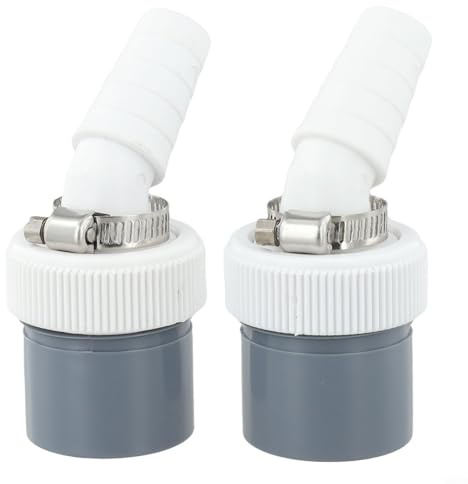 Zilimontt Washing Machine Drain Adapter 40mm Outlet Diameter with 18-24mm Inlet for Dishwasher and Tumble Dryer Connection, PVC Material with Hose Clamps and Gaskets(40MM Drain Adapter)