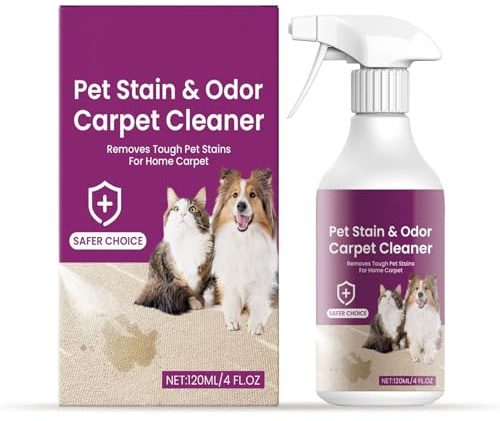 Fleckenentferner Für Haustiere - 120 Milliliter Urin Geruchsentferner | Hartnäckige Verschmutzungen Reinigungsspray - Für Haustiere, Katze, Hund, Urin, Kot, Teppich, Boden, Couch, Zuhause