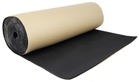 Tapis d'isolation Phonique Tapis Insonorisant 4 Mm 18 Pi² Coussin D'isolation Thermique Universel 420 X 40 Cm Portière Voiture Amortisseur Sol Mousse Auto-adhésive 1 Rouleau(63x100cm 5mm)