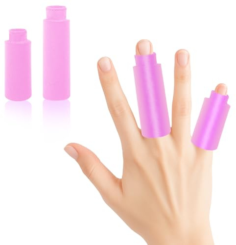 2 Pièces Finger Cold Gel Ice Pack, Réutilisable Poche De Glace En Gel Pour Les Doigts, Finger Sleeve Pour Soulager L'Arthrite(Un Long Et Un Court, Rose)