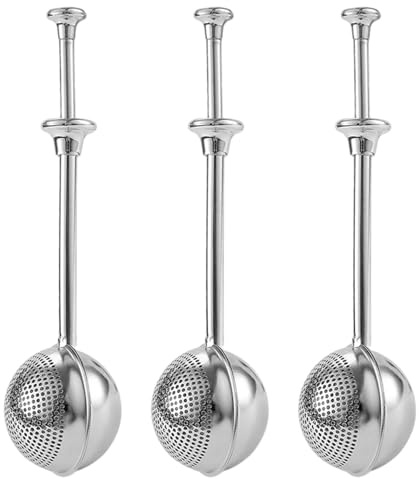 LIFKOME 3pcs Baking Dusting Sifter Flour Shaker Duster Fine Mesh Powder Sugar Shaker Baking Tool for Cooking