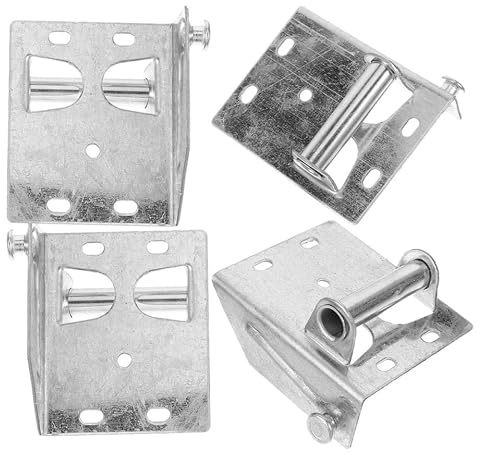 CALLARON 2pares Soportes de Hierro para Puertas de Garaje Residenciales Repuesto para Sección Inferior Herrajes Duraderos sin Tornillos Compatible para Puertas de Cochera