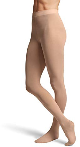 Bloch Dance Girls Contour Soft Footed Tights, Bloch Tan, Child-Small