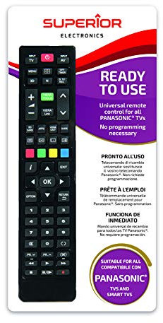 Superior Electronics Telecomando Universale per Tutti i Televisori Panasonic Pronto all'Uso Non Richiede Programmazione