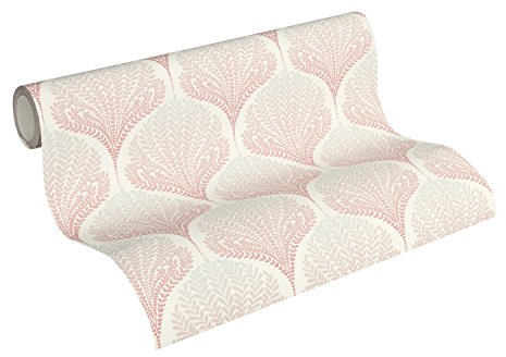 A.S. Création Vliestapete Palila Tapete elegant floral 10,05 m x 0,53 m beige rosa weiß Made in Germany 363104 36310-4