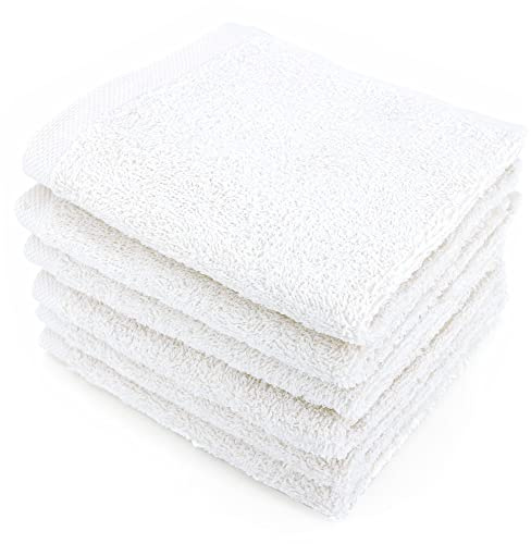 Linnea Lot de 6 Serviettes invité 30x50 cm Alpha Blanc
