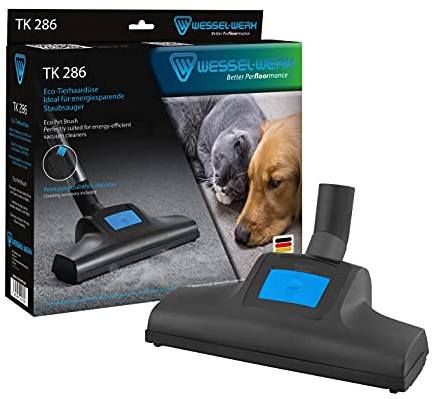 Eco-Tierhaardüse TK 286 von Wessel-Werk | Turbobürste | Ideal für Haustierbesitzer und Allergiker | entfernt Katzen- und Hundehaare | Ideal für Energiesparsauger | inkl. Reinigungszubehör