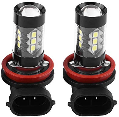 KIMISS LED H11, LED Bulb, 2 pcs H11 H8 12V-24V 80W Car High Power Bright LED Fog Daytime Light Bulbs+h11,1+ a5 spot lamp bulb