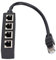 Adaptateur Ethernet RJ45 1 à 4 Ports, Répartiteur de Câble Réseau, Protection contre les Interférences, Compatible ADSL