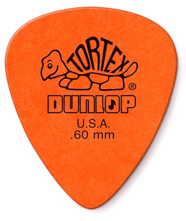 Dunlop Tortex Standard 0,6 mm orange gitarrplektrum, 24-pack