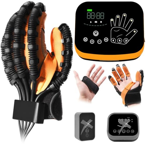 EMFOCU Rehabilitation Roboter Handschuhe,Rehabilitation Handschuhe Für Schlaganfall,Hemiparese.(L-Linke Hand)