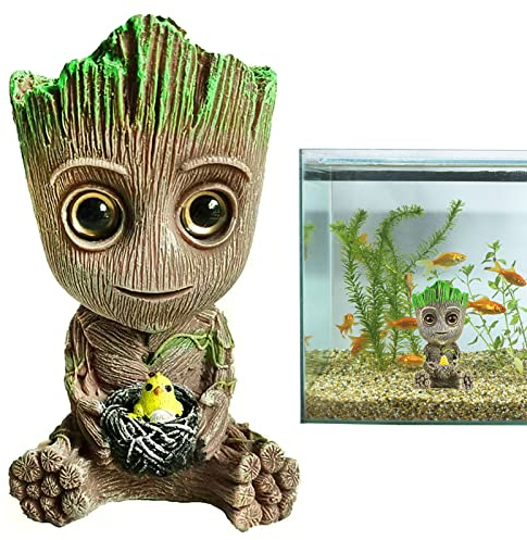PNOOFR Aquarium Luftblasen Dekoration Baby Groot Aquarium Dekoration Luftblasenstein Blasendekoration für Aquarium Aquarium Groot Luft Sprudler Stein Dekorationen für Aquarien Dekoration