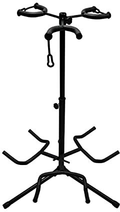 YIWENG Verstellbarer Multi-Gitarrenständer 3 Halter Saiteninstrument Bodenstativhalterung für akustischen E-Gitarren-Bass,Multi Gitarrenhalter