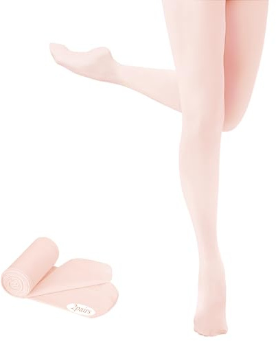 Buauty 1 Pair Girl's Ballet Dance Tight,Ultra Soft Footed Ballet Legging Stocking For practice (Toddler/Little Kid/Big Kid)