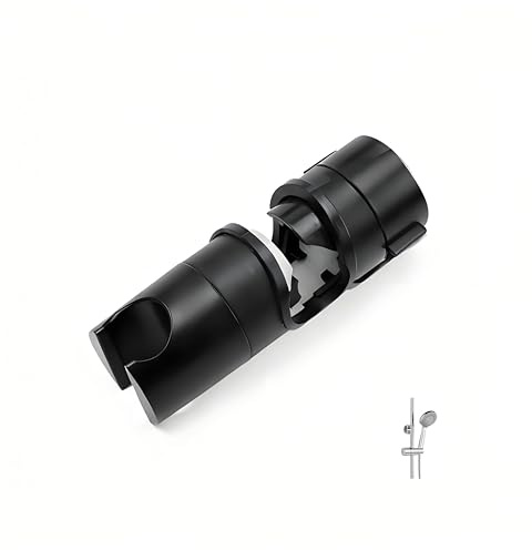 Shwdsy Support Douchette, ABS Réglable Support de Douche, Rotation à 360° Porte Pommeau de Douche, Adapté aux Tiges Coulissantes D'un Diamètre Extérieur de 18 à 25 mm, Utilisé pour Pommeaux de Douche