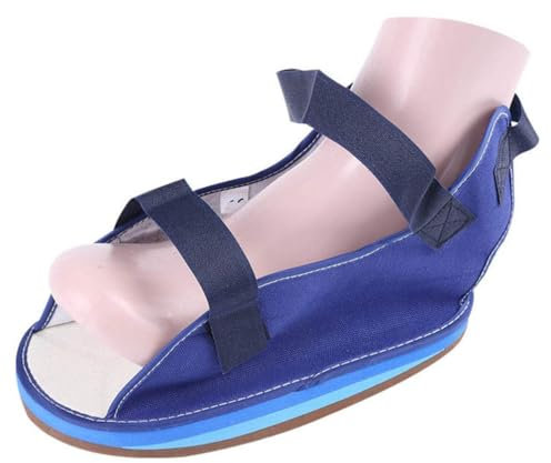AQUASHIELDING Zapatos de Yeso para pies, Zapatos postoperatorios Ajustables, Zapatos para fracturas, Zapatos para Caminar, Zapatos con Punta Abierta para rehabilitación Ajustable,L