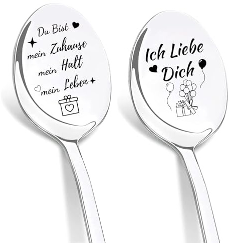 DIKARIYA Ich Liebe Dich Geschenke für Männer, Löffel Du bist Mein Zuhause