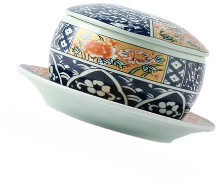 Alipis 1 Pc bol d'oeufs cuits à la vapeur pot de terre bol avec couvercle à soupe pratique casserole avec couvercle vaisselle bebe couverts bebe de soupe en céramique coloré