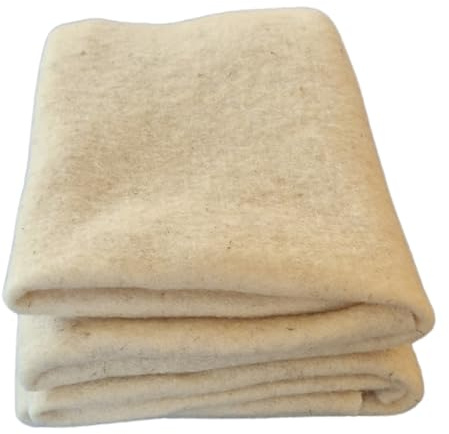 naturling Unkrautschutzmatte aus Schafwolle 100cm Breite für Gartenbeet, Hochbeete - 255g/m² Schafwollvlies 5mm Natur - in Wunschlänge (10m Länge)
