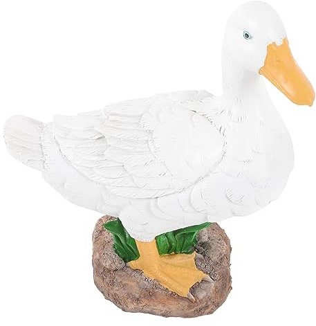 HEMOTON Ornamenti in Resina Simulati Statue Vivide Esche per Anatre da Esterno Decorazioni per Stagni Simulati Figure da Giardino Sculture Decorazioni Finte per Anatre Vintage