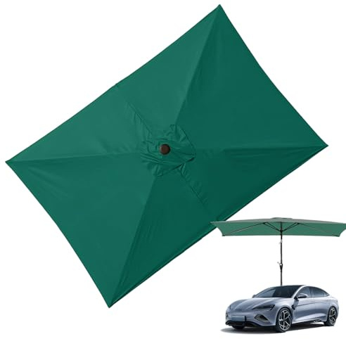 Ombrellone per ombrellone, 1,8 x 3,5 m, quadrato, per esterni, impermeabile, per spiaggia, cortili, serre, terrazze
