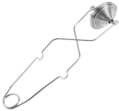 MUELODSIC 1pezzi Setaccio Per Farina in Acciaio Sifter Manuale Con Rete Maglia Fine Resistente Alla Ruggine Strumento Pratico Per Cucina Panificazione e Pasticceria Per Ristoranti e Nego
