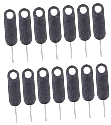 SMASOLO 15pcs Universal Sim Pin Ejector Set for Mobile Phones and Tablets Metal Sim Card Removal Needle Tools for Smartphone and Replacement