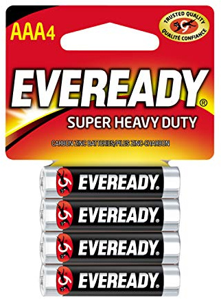 Eveready Super Heavy Duty Batteries, AAA, 4-Count by Energizer Batteries Consumables