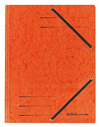 Herlitz Eckspannmappe Quality, A4, Karton, orange