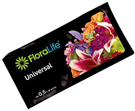 5 Floralife Universal Flower Food Sachets, 500ml Cystal Clear Water Soluable Flower Food