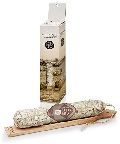 Salame Gran Filetto con Tagliere, Salami de filet avec Planche à Découper, Salumi Pasini, 700 gr