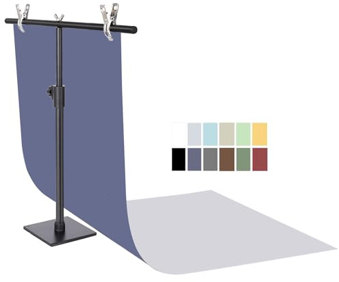 Yoocheese Product Photography Backdrops Kit: 22x34 Small Paper Backgrounds with stand for Product, Food, Jewelry Photo Shoot - E-commerce Seller & Content Creator Essentials.（ Dark 6pcs/12color）