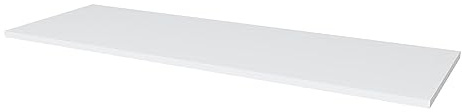 SoDREAMER 18 mm Melaminharzbeschichtete 30 x 80 cm Spanplatte ABS-Kante 3 Seiten Weiss