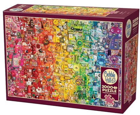 Cobble Hill 2000 Piece Puzzle - Rainbow - Sample Poster Included