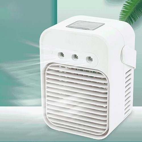 ZYWUOY Ventilador de escritorio USB con humidificador de niebla de agua, ventilador de refrigeración portátil, ventilador de refrigeración de escritorio, ventiladores eléctricos refrigerados por agua
