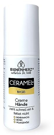 Dr. Wöll Handcreme mit Honig und Bienenwachs - 50ml | 100% natürlich | trockene Hände | zieht schnell ein | fettet nicht | Spender | von Dr. Wöll