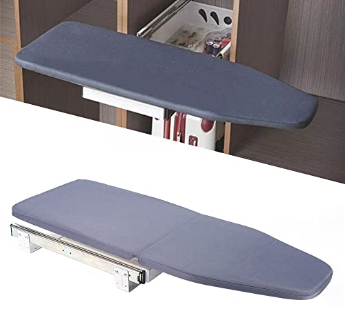 Tabla de planchar extensible de 180°, tabla de planchar plegable, con cubierta de tela extraíble, 81 x 31 x 15 cm
