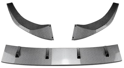 Frontspoiler Für VW Für Golf 7 Für MK7 Für GTI 2013 2014 2015 2016 Auto Frontschürze Lip Splitter Diffusor Körper Kit Spoiler Stoßstange Schutzfolie Lippensplitter (Farbe : Carbon Look)