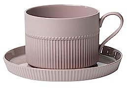 Birra Particolari Tazza da Cappuccino Tazze da caffè in Ceramica con piattini Adatto a microonde e lavastoviglie Perfetto for tè caffè Cacao Bicchieri da Birra (Color : Purple)