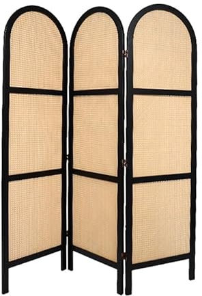 PFCDZDU Privacy Screens Divider, Portable Folding Individual Room Separation Panels, Freestanding Temporary Partition Wall For Home Office Cafes(Black,50x170cm-3 pcs)